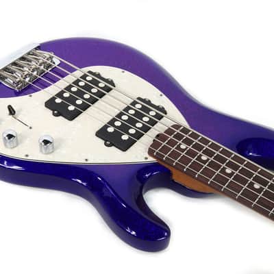 Ernie Ball Music Man StingRay 5HH Special - Violet Sparkle Burst - K09686 image 4