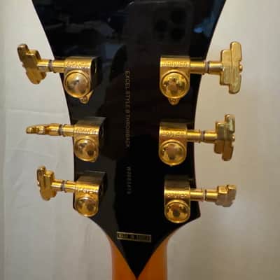 D'Angelico Excel Series Style B Throwback Hollowbody Electric Guitar with USA Seymour Duncan Floating Mini Humbucker Vintage Natural - Vintage Natural image 5