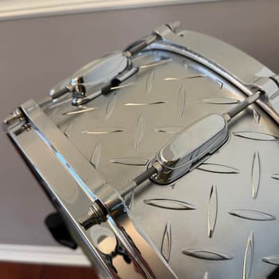 Tama LU1465 6.5x14" Lars Ulrich Signature Snare Drum - Diamond Plate Steel image 4