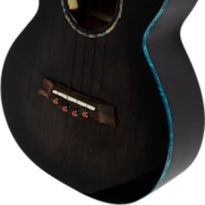 Flight Nighthawk EQ-A Solid Spruce Top Mahogany Neck 4-String Acoustic-Electric Tenor Ukulele w/Gig Bag, Pickup & Humidifier image 6