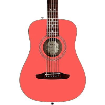 Fender California Standard Redondo Mini Acoustic Guitar Fiesta Red image 1