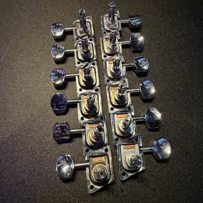Vintage 1970s Fender F Logo 12 string Schaller Made in Germany Tuners tuning machines for Stratocaster Xii or Coronado image 2