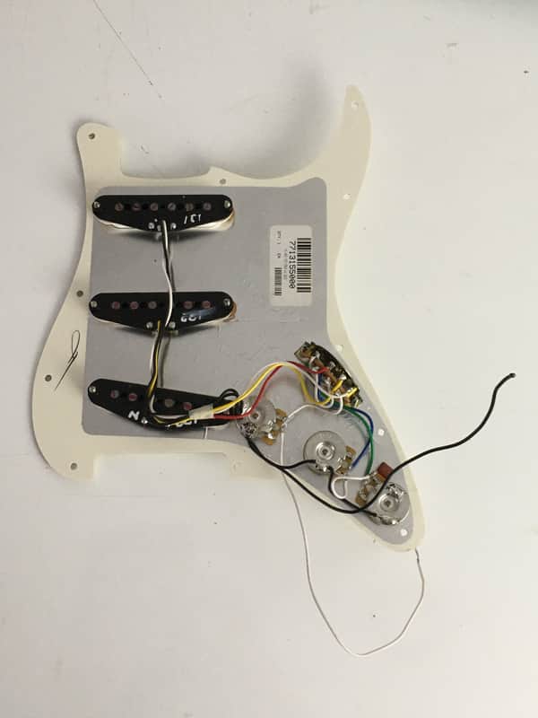 Complete Set 2018 Lefty Genuine Fender Guitar Strat Pickups Wiring Harness CTS Pots image 1