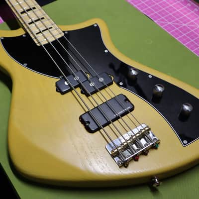 SkunkWerx USA Custom "Aster" Meteora Bass 2021 Butterscotch Fender Japanese JB Neck SD Dragonfire image 1