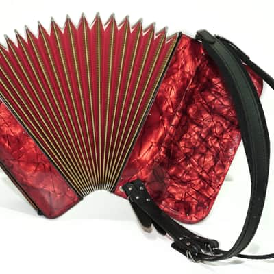 Vintage Hohner Accordina II C Griff Button Accordion 96 Bass, made in Germany, with New Straps and Hard Case, Original Accordeone de Botones, 2686 image 10