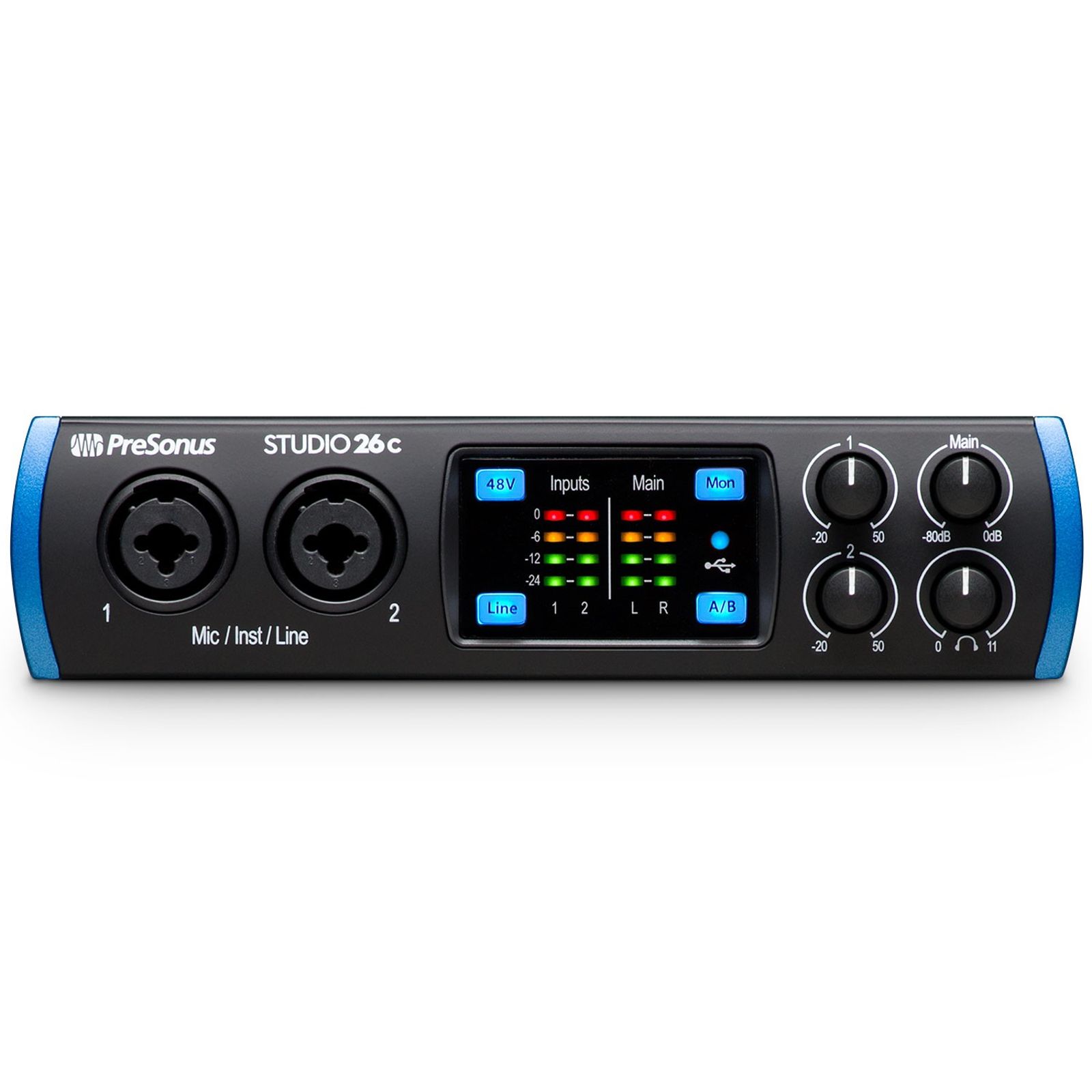 PreSonus Studio 26C 2x4 USB-C Audio / MIDI Interface | Reverb