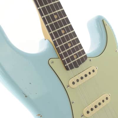 Fender Custom Shop 62 Stratocaster Relic 2024 - Faded Aged Daphne Blue image 8