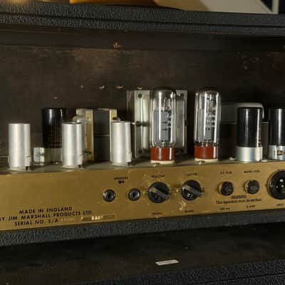 Marshall JMP 1986 Bass 50-Watt Hand Wired Guitar Amp Head 1973 - Serviced image 6