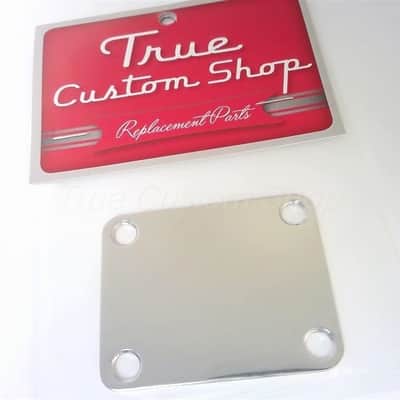 True Custom Shop® GOTOH Chrome  Neck Plate for Fender Strat  Tele and Bass Guitars image 3