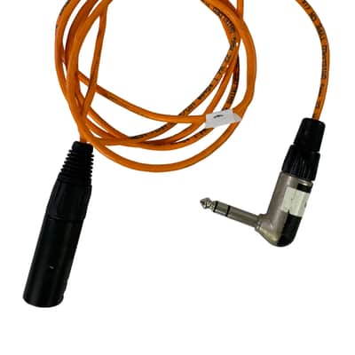 Whirlwind 6ft Balanced Microphone Patch Audio Cable Right Angle 1/4" TRS to XLR image 1