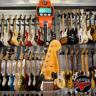 Fender Custom Shop Stratocaster 60 Relic Namm 2014 Shoreline Gold Over Sunburst image 5