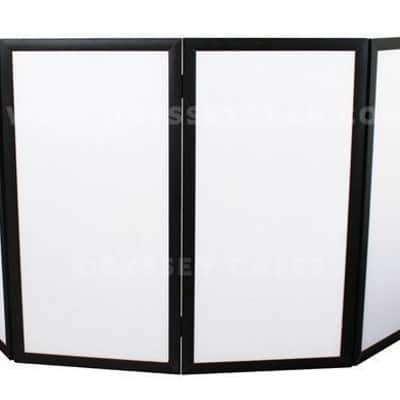 Odyssey CTBC2060 DJ Table +Scrim Werks SWF4846B Façade +Extra Panel +LED Lights image 10