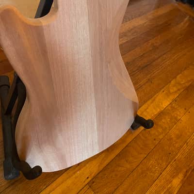Unfinished Mustang Guitar Mahogany Body image 2