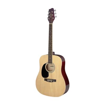 Stagg Left Handed Dreadnought Acoustic guitar - Natural - SA20D LH-N image 6