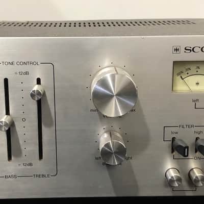 H. H. Scott Model A-437 Stereo Integrated Amplifier W/ Pre-outs Vintage 1977 Silverface image 1