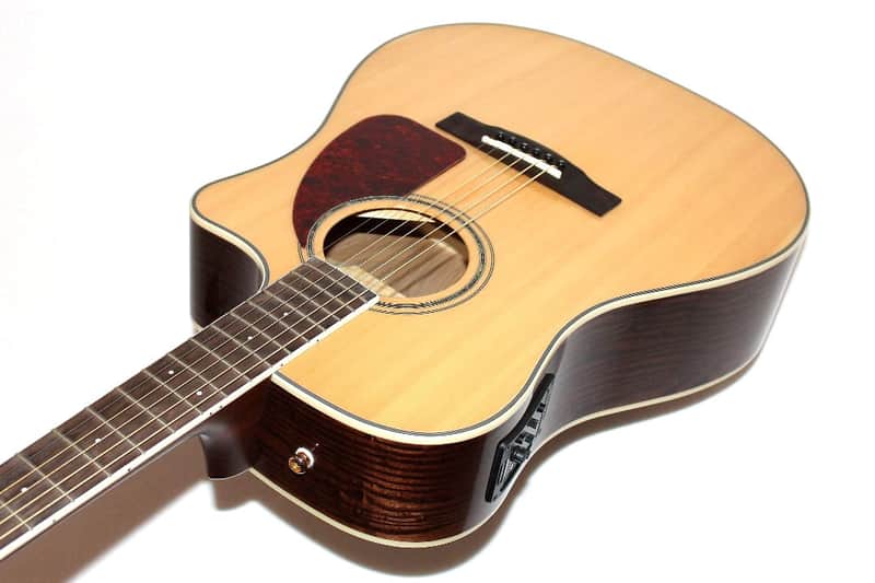 Fender CD220SCE Exotics Ash Burl Acoustic-Electric Guitar | Reverb