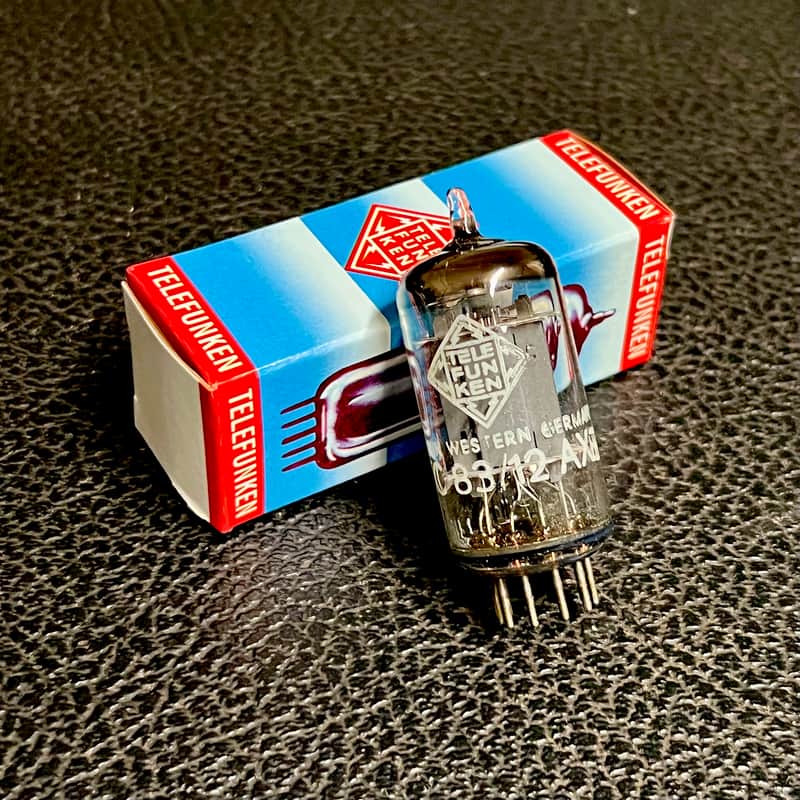 Telefunken ECC83 12AX7 c 1960 original vintage Germany preamplifier tube valve image 1
