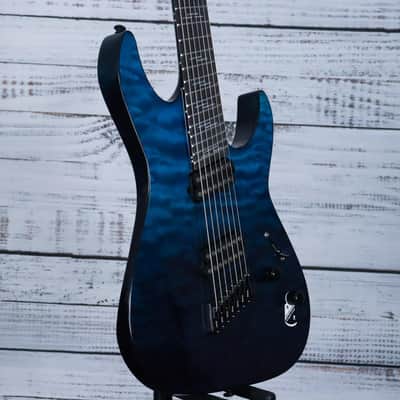 *B STOCK* Schecter Reaper 7 Elite Multiscale | Deep Ocean Blue image 3