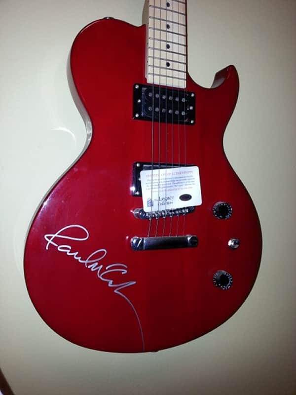 Paul McCartney Autograph - Celebrity Autographed Guitar - Autographed - Les Paul Copy image 1