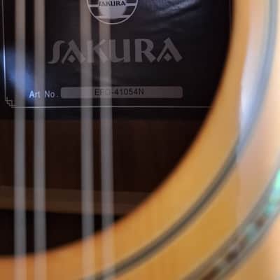 Sakura Super Jumbo 12 String - Natural Gloss-Nice! image 6
