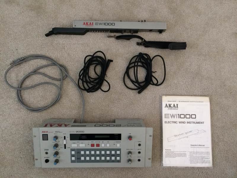 Akai EWI1000/EWV2000 *rare with extra cable & manual* 1987 | Reverb