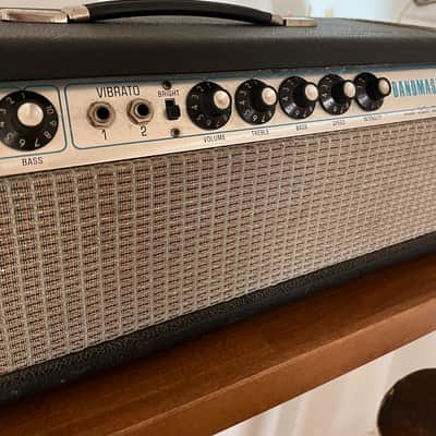 Fender Bandmaster "Drip Edge" 50-Watt 2-Channel Guitar Amp Head 1968 - 1969 - Silverface image 3