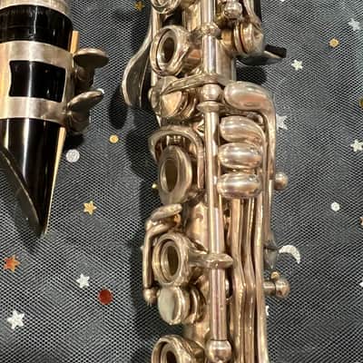 H.Bettoney "Silva Bet" Metal Clarinet 1930-40 - Silver image 7