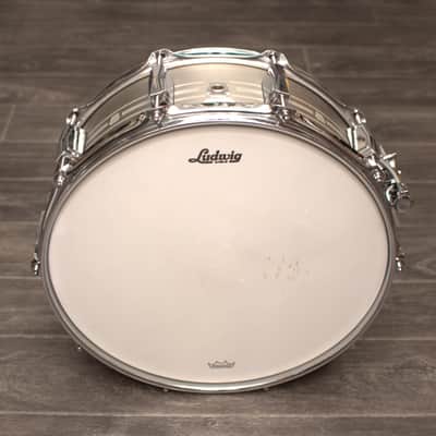 Ludwig LSTLS5514 Heirloom Stainless Steel 5.5x14” Snare with Imperial Lugs image 2