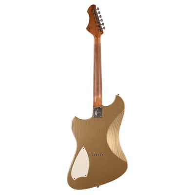 Novo Voltur V2 Shoreline Gold Light Distress w/ Fralin Unbucker & Lollar Staple P-90 Pickups (Serial #26984) image 5