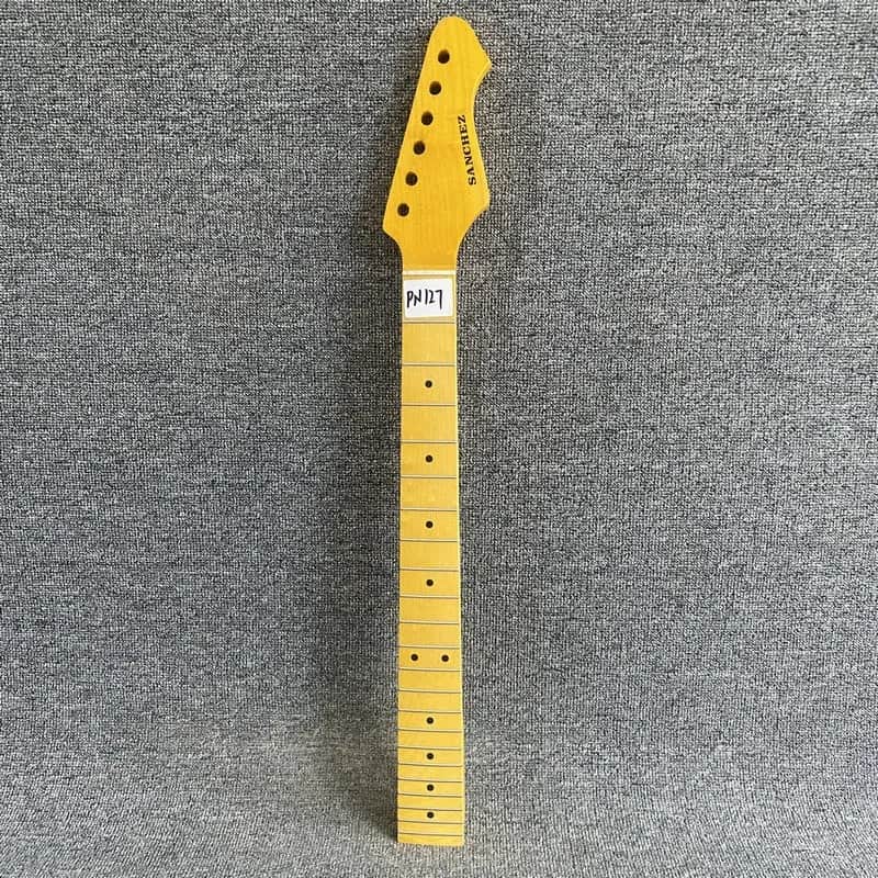 Yellow Sanches Guitar Maple Neck, 22 Frets Fingerboard image 1