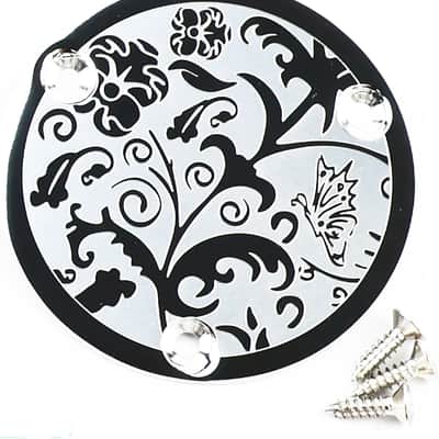 Les Paul Style Aluminum Alloy Engraved Switch Cover - Chrome image 1