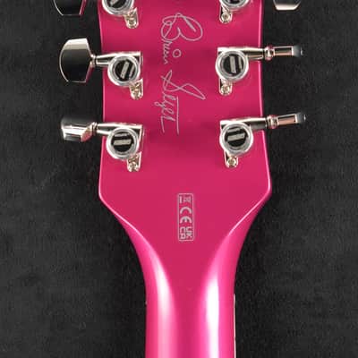 Gretsch G6120T-HR Brian Setzer Signature Hot Rod Hollow Body with Bigsby Candy Magenta image 10