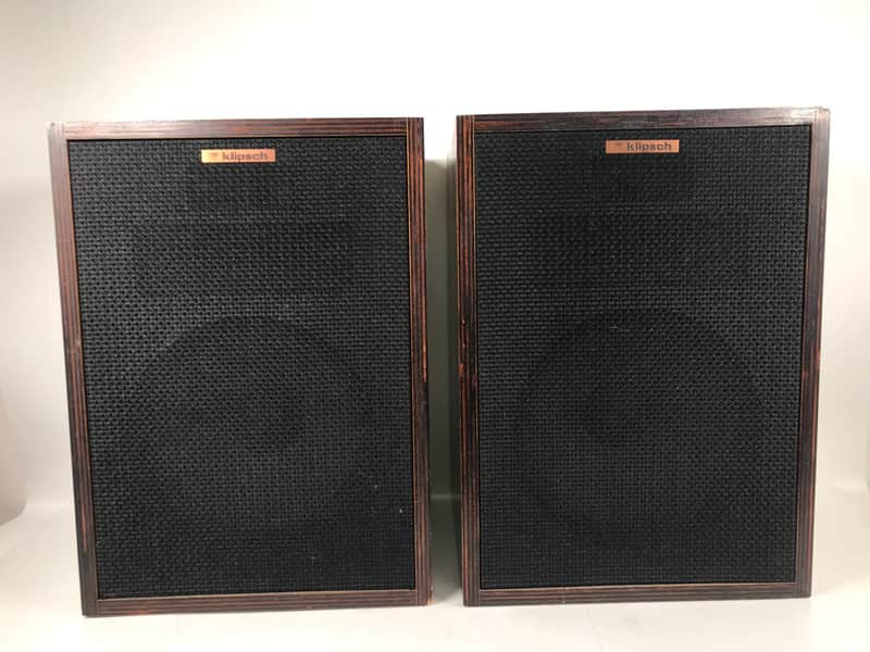 Klipsch Heresy HBR Vintage Classic Speakers w/ Original Stands image 1