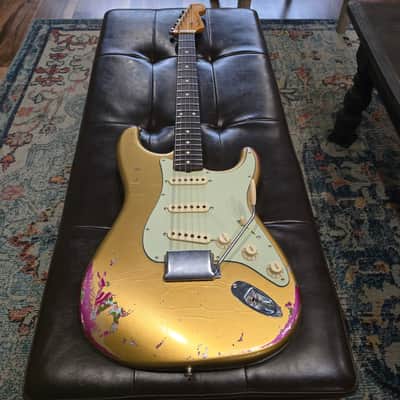 2016 Fender Custom Shop - Wildwood 10 - '61 Strat - Heavy Relic - Aztec Gold / Pink Paisley - Cruz Pickups image 9