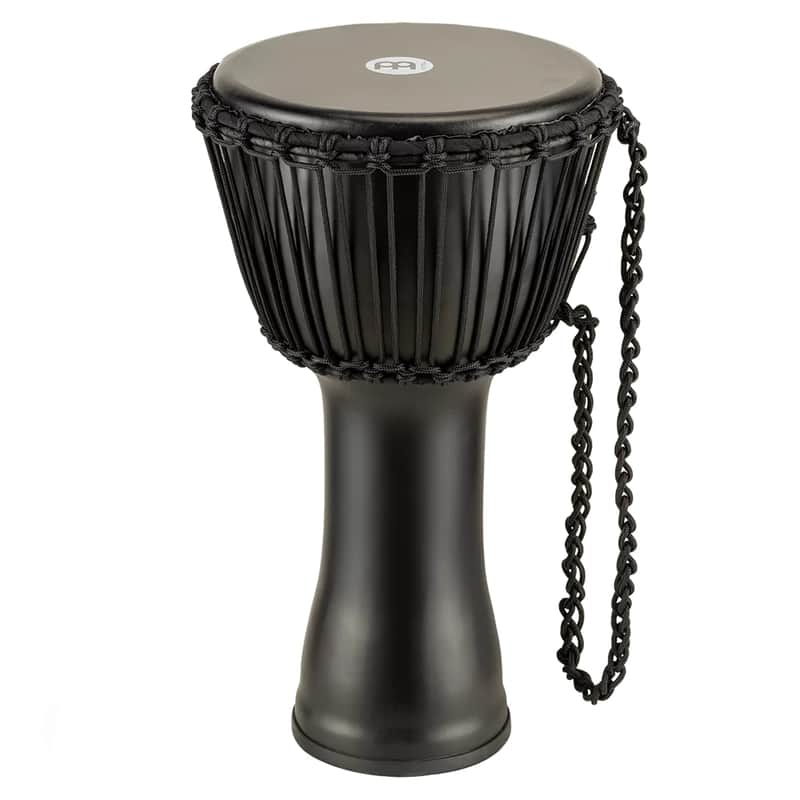 Meinl Percussion Djembe with Synthetic Shell, 10" Medium—Rope Tuned Black Goat Skin Head (PADJ4-M-G) image 1