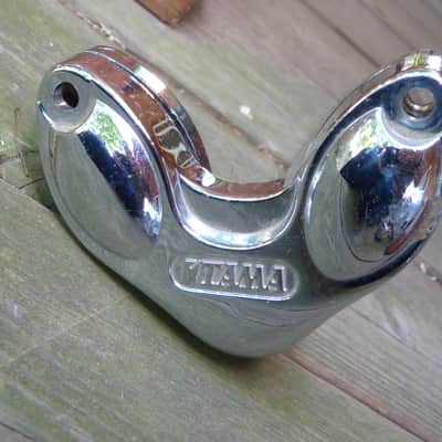 tama double tom mount for bass drum  chrome image 1