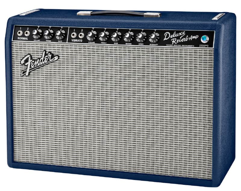Fender Limited Edition ’65 Deluxe Reverb Navy 1×12 Celestion Blue Speaker image 1