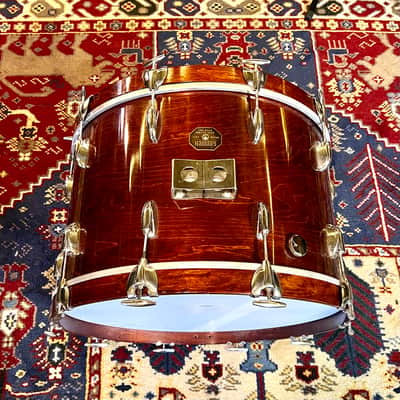 Gretsch Stop Sign 22” x 16” bass kick drum 1970’s 1980 Mahogany original vintage USA image 3