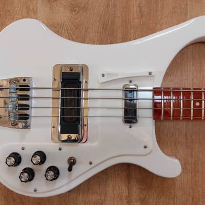 2018 Rickenbacker 4003S 2018 Snowglo White Bass Guitar image 4