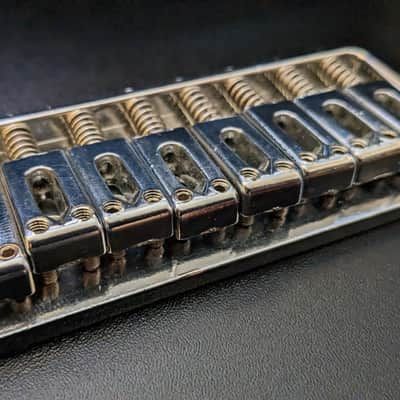 8 String Hardtail Fixed Bridge - Chrome image 5