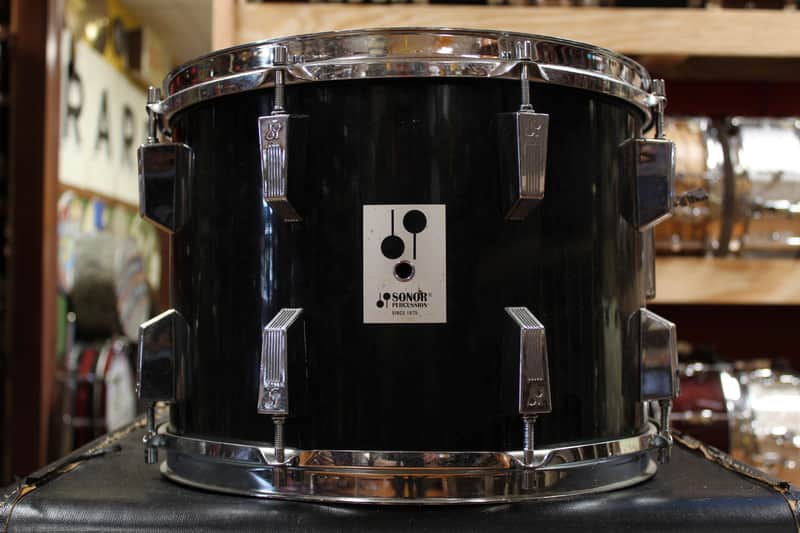 1970s Sonor 10x14 Phonic Tom in High Gloss Black image 1