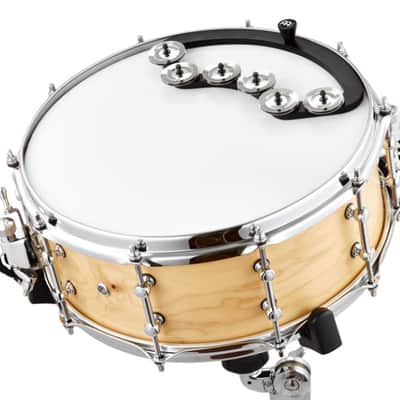 MEINL BBTA2-BK Backbeat Tambourine Tambourin für Trommeln 13-14 Zoll black image 2