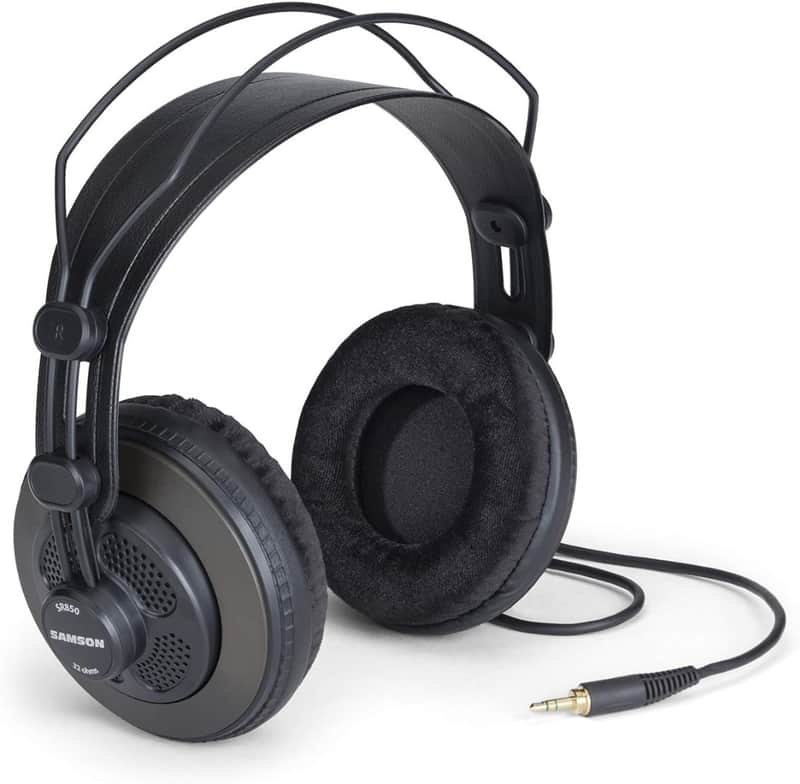Samson SR850 Professional Studio Reference Headphones 3.5mm or 1/4" connectivity