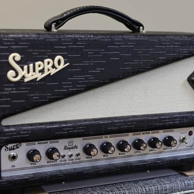 Supro 1932RH Royale 50-Watt Head Black Scandia Demo image 4