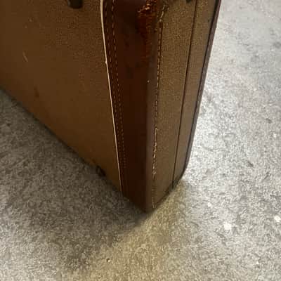 Fender Jazzmaster 1960-1961 original brown tolex case burnt gold orange plush GREAT CONDITION Vintage PRE-CBS image 4