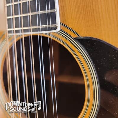FULLY SERVICED 1968 Martin D12-35 12-String Dreadnought Acoustic Guitar with Guild Hard Case - Natural, New Bridge, 5lbs image 7