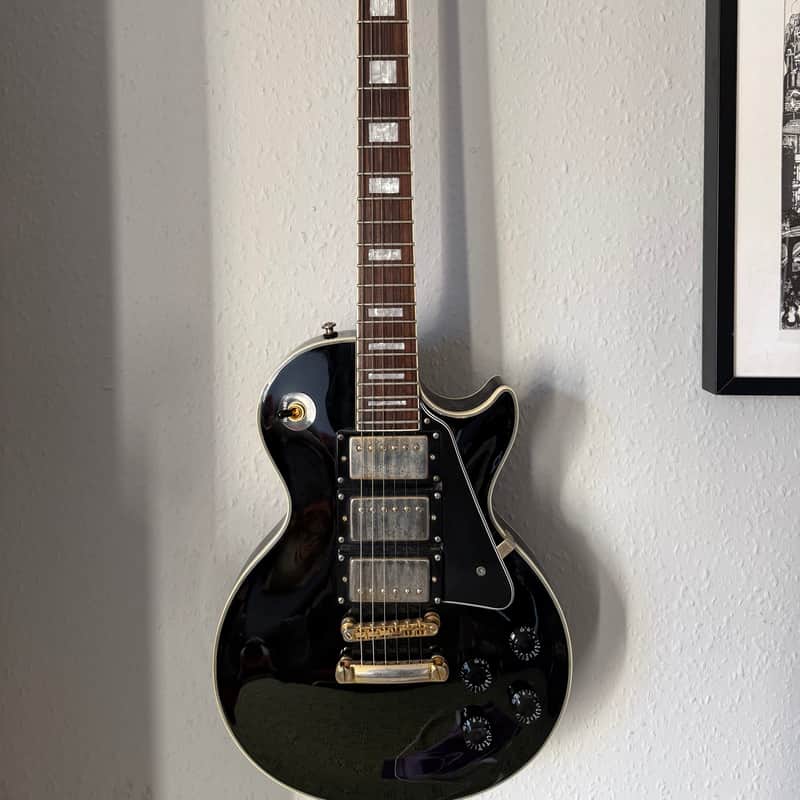 2004 Epiphone Les Paul Custom Black Beauty (3-Pickup) Ebony