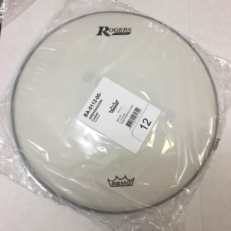 Rogers - RBH12A - Logo Drum Head 12" Coated White image 1