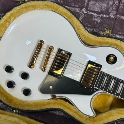 2025 IGC Epiphone Inspired by Gibson Les Paul Custom Alpine White New Unplayed Auth Dlr 8lb10oz #610 image 7