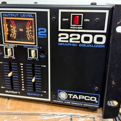 Tapco 2200 2 Channel 10 Band Graphic Equalizer imagen 2